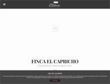 Tablet Screenshot of fincaelcapricho.es